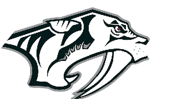A blue and white bull head. Description generated by AI