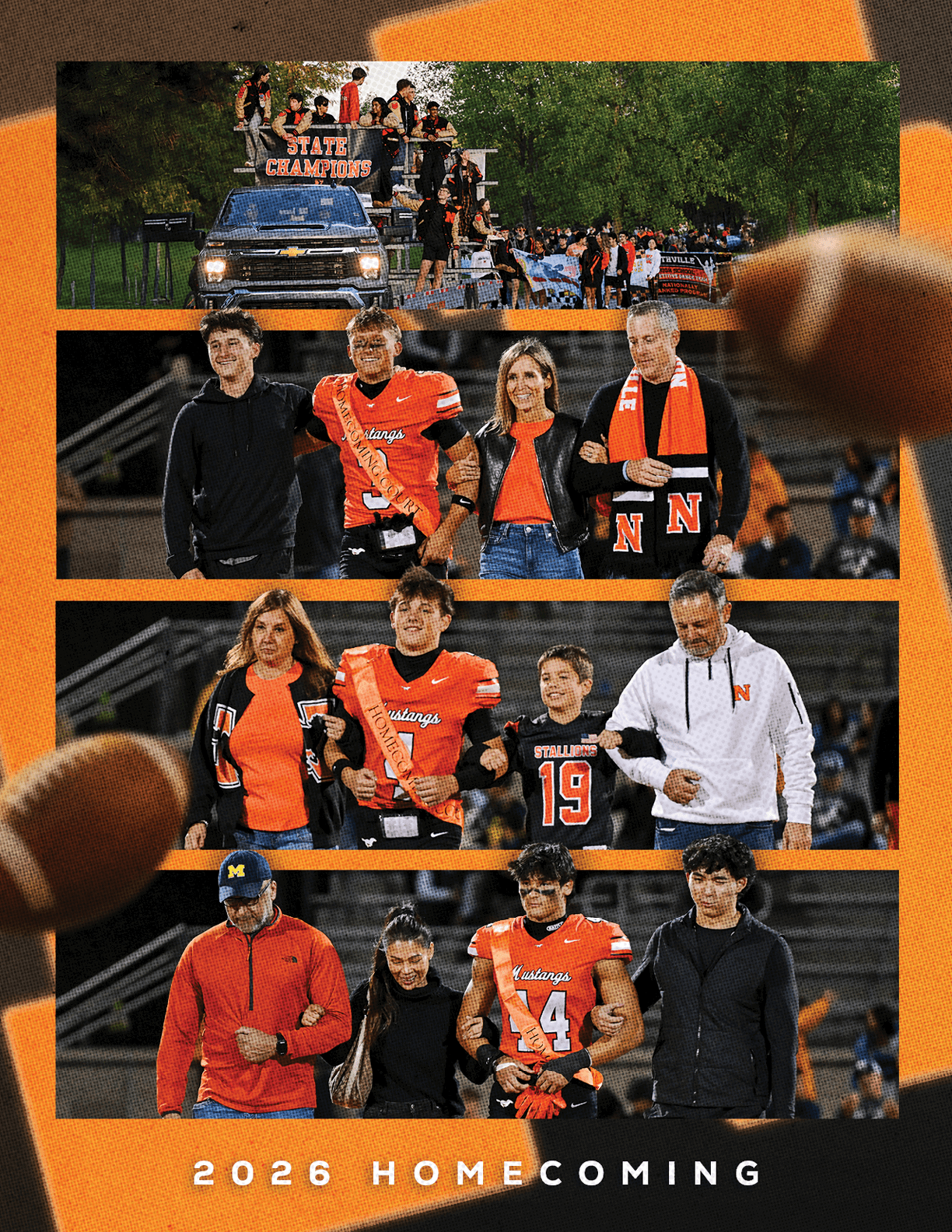 A poster for Mountain Vista's Players of the Game. Description generated by AI