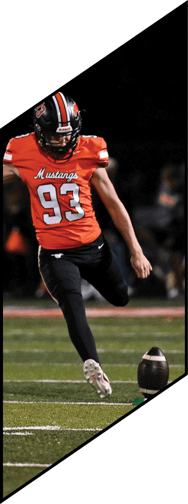 A young man wearing a football uniform is smiling and laughing. AI generated content