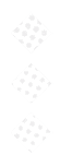Three white dice with black dots are stacked vertically on a white background. Description generated by AI