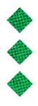 Three dark blue diamond shapes with a subtle checkered pattern are arranged vertically on a white background. Description generated by AI