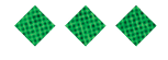 Three dark blue diamond shapes with a subtle checkered pattern are vertically aligned on a white background. Description generated by AI