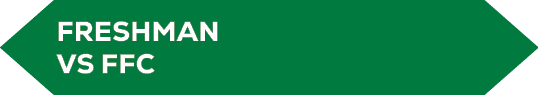 A purple background with white letters that say “Follow Us On". Description generated by AI