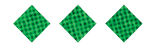 Three dark blue diamond shapes with a subtle checkered pattern are vertically aligned on a white background. Description generated by AI