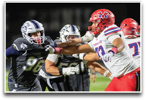 Three football players are standing on the field, one of them is smiling and wearing a black jersey with the number 55. AI generated content