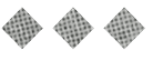 A black and white image of a circle with a red dot in the middle. Description generated by AI