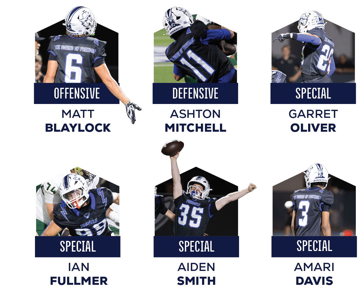 special,special,special,,,,AMARI DAVIS ,AIDEN SMITH ,IAN FULLMER ,special,defensive,offensive,,,,GARRET OLIVER ,ASHTO...