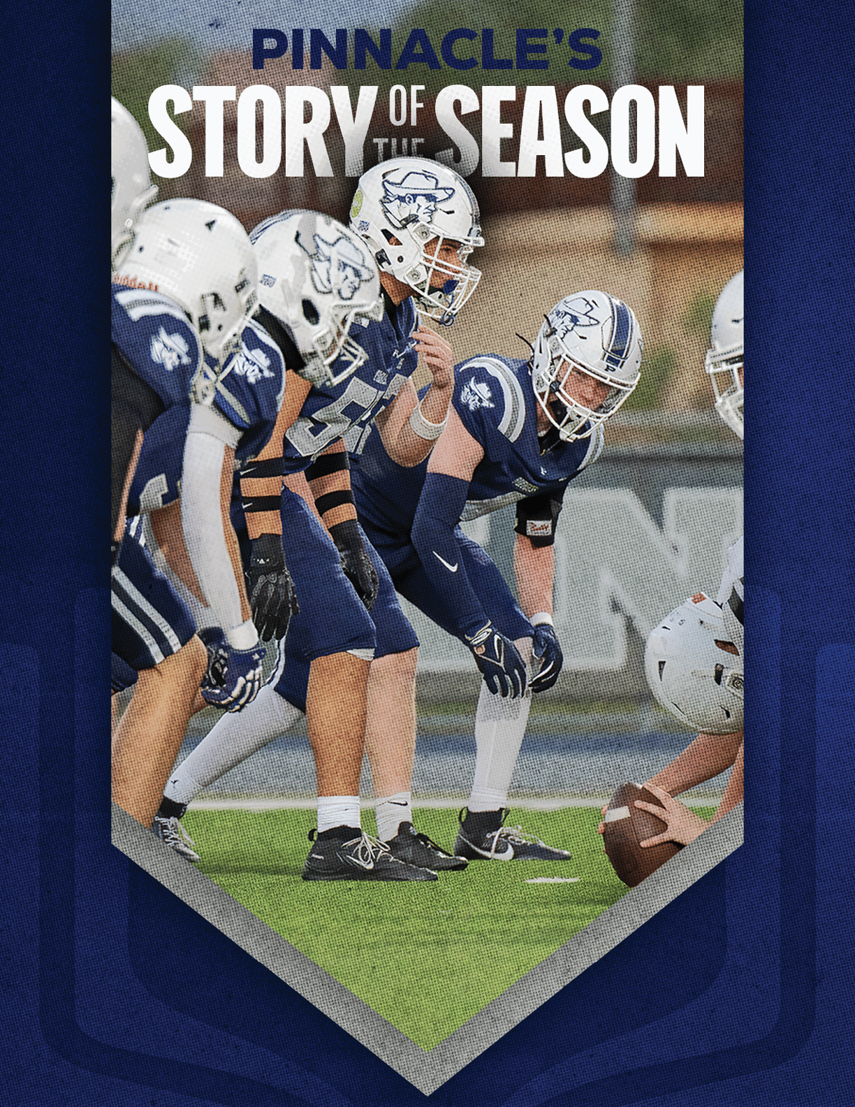 A group of football players huddled together. Description generated by AI