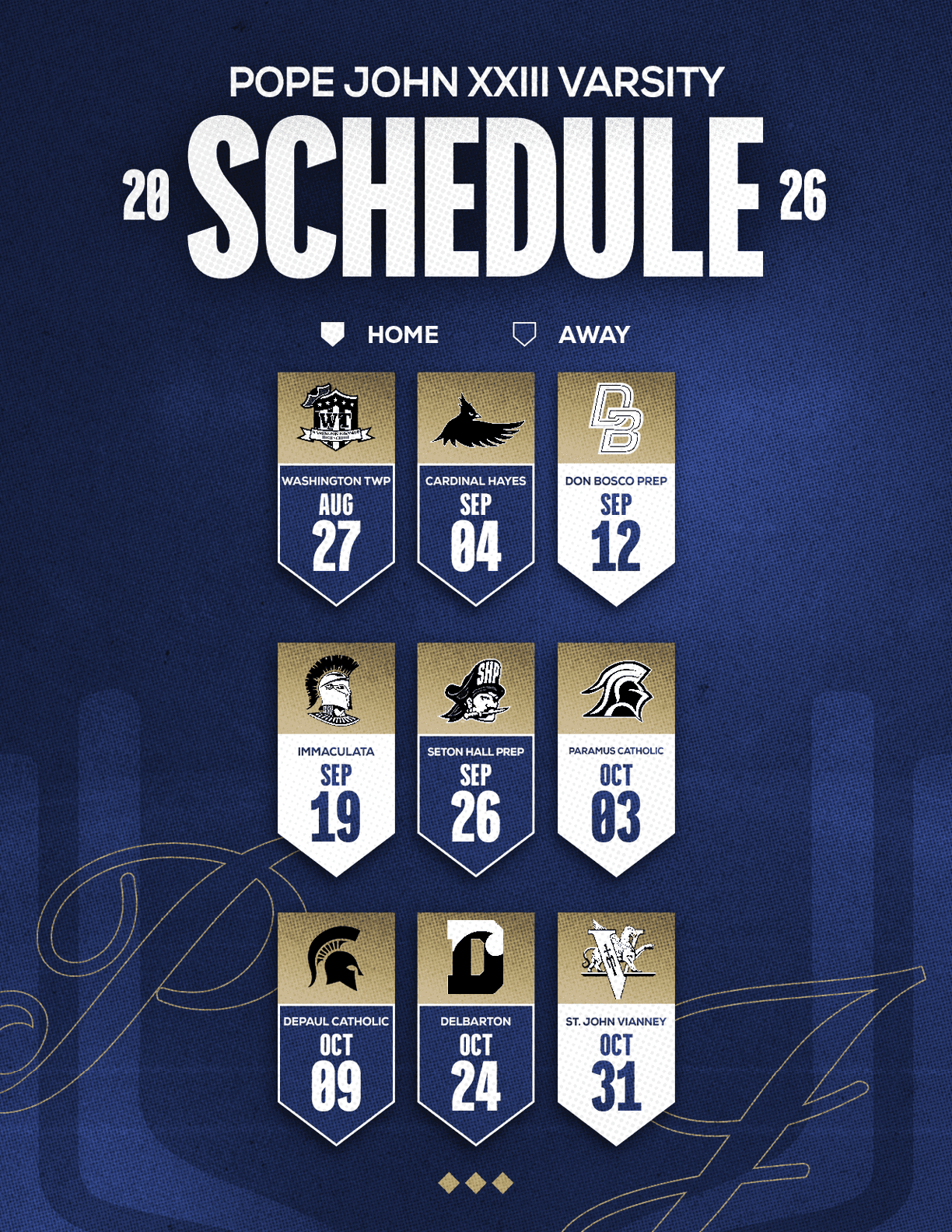 A football schedule for the 2014 season. Description generated by AI