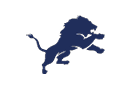 A blue and red logo of a lion. Description generated by AI