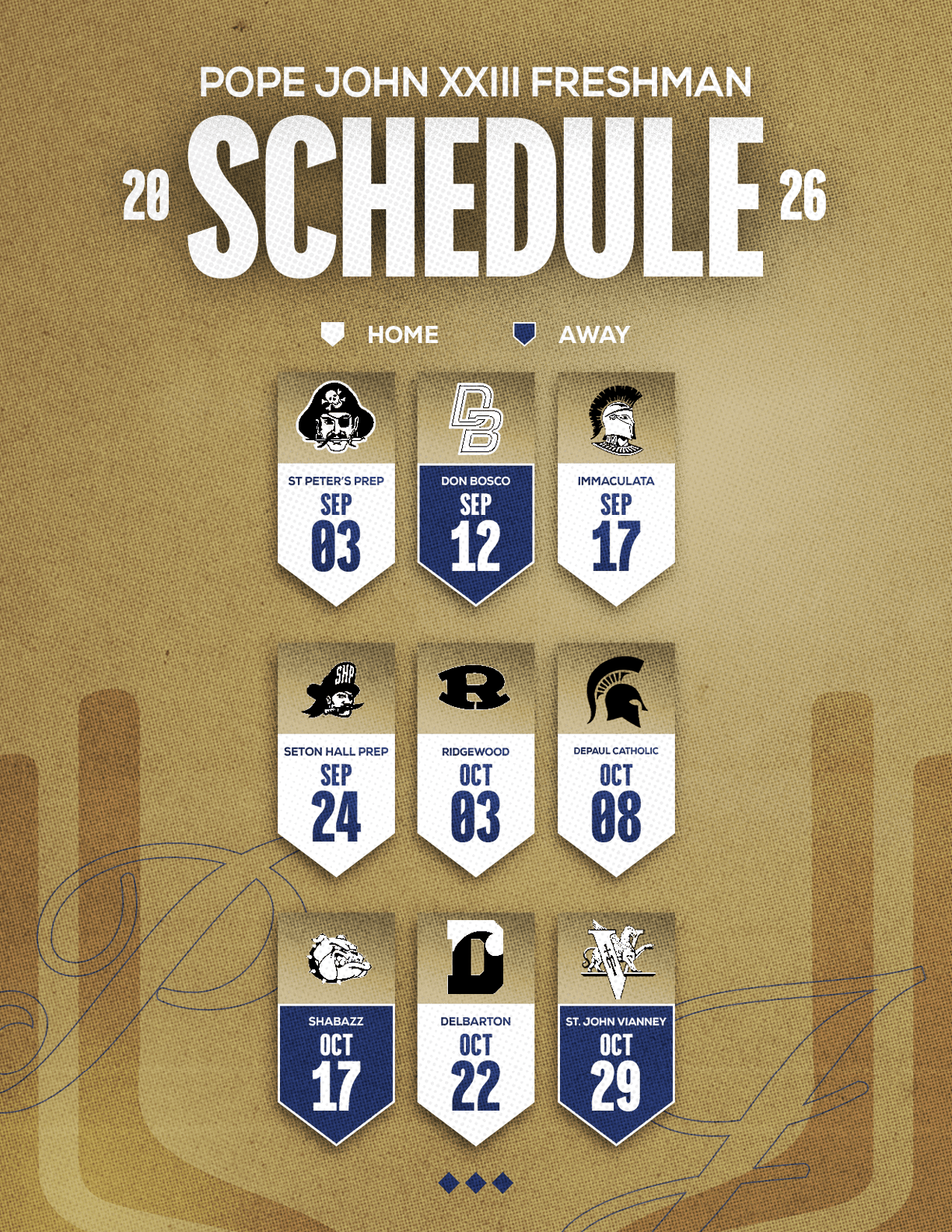 A football schedule for the 2014 season. Description generated by AI