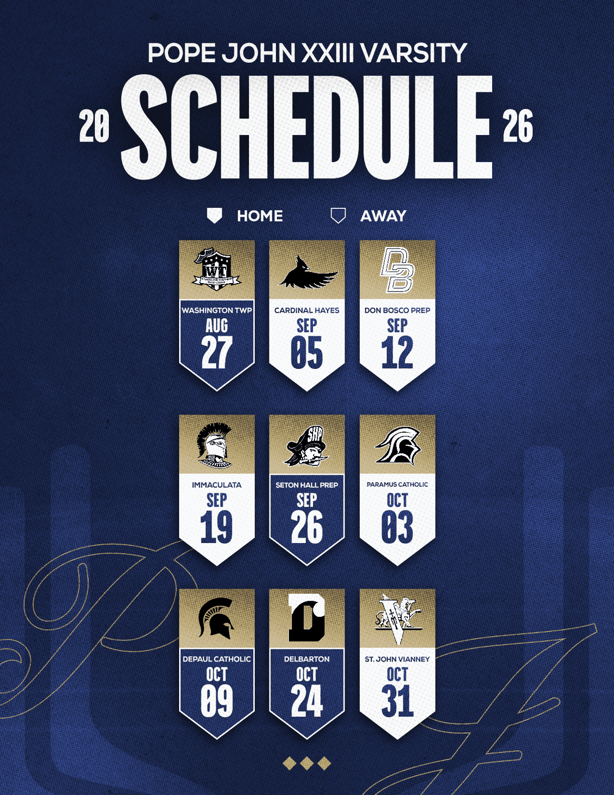 A football schedule for the 2014 season. Description generated by AI