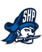 A logo with a pirate hat on it. Description generated by AI