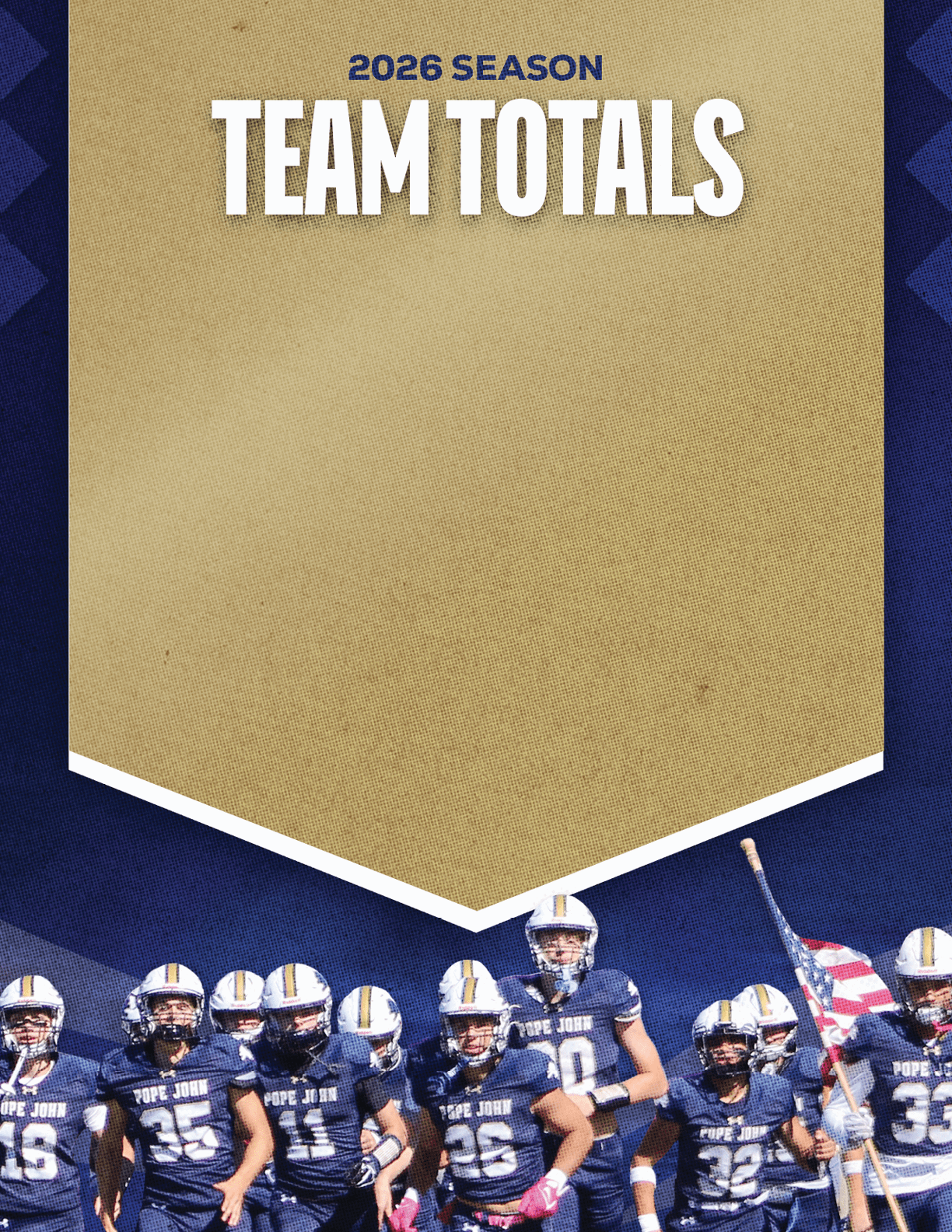 A group of football players standing on a field. Description generated by AI