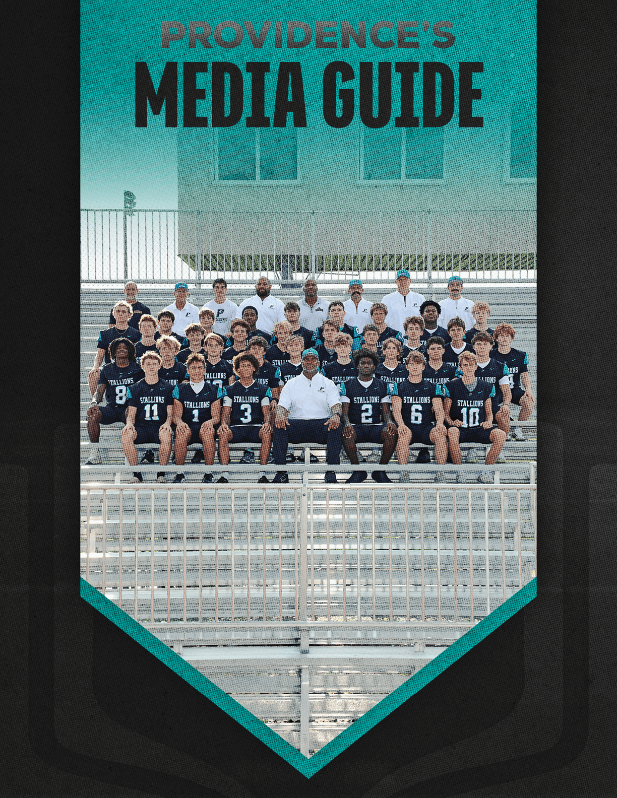 A group of football players huddled together. Description generated by AI