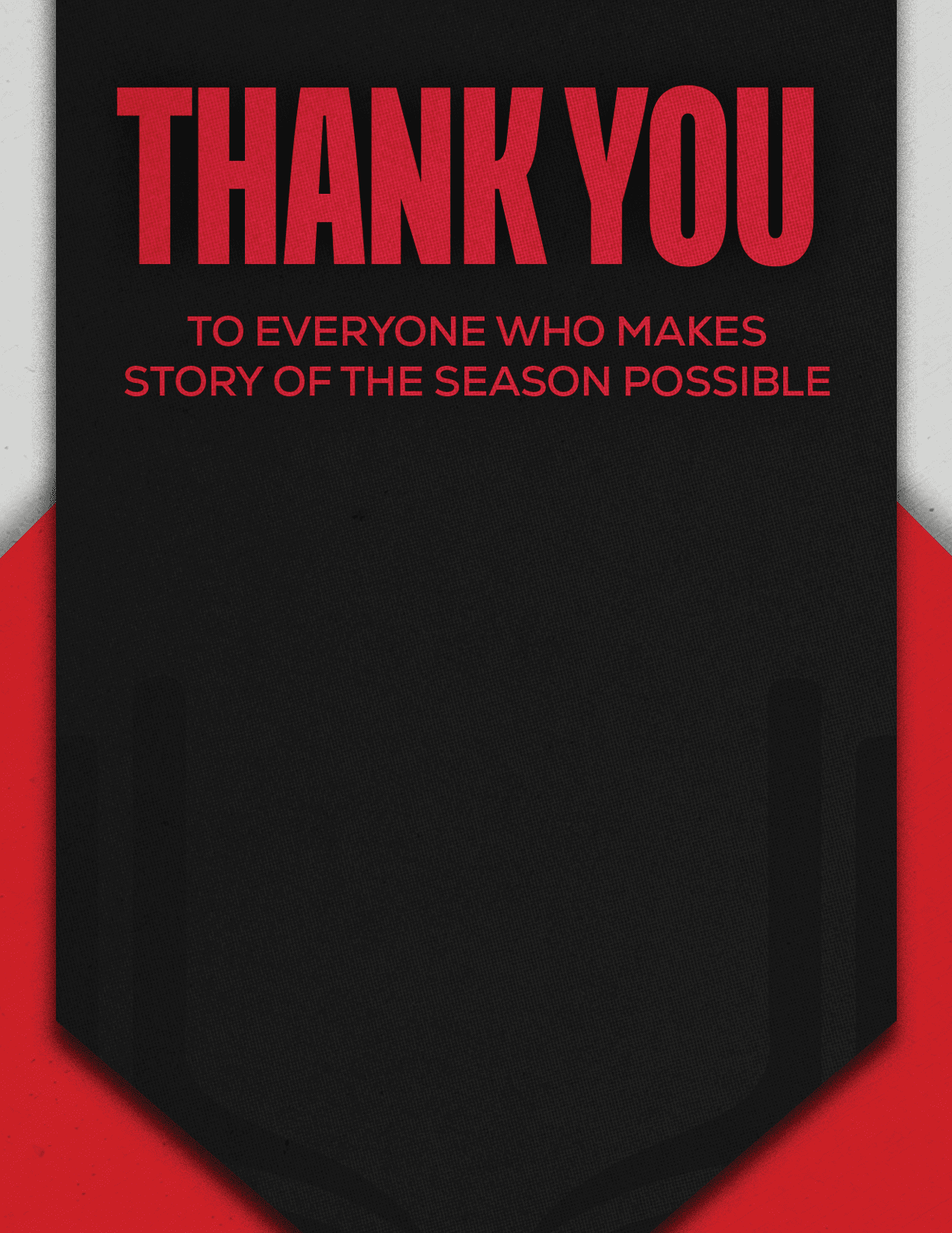 A black and red sign that says “Thank You" on it. Description generated by AI