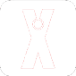 A red and white X. Description generated by AI