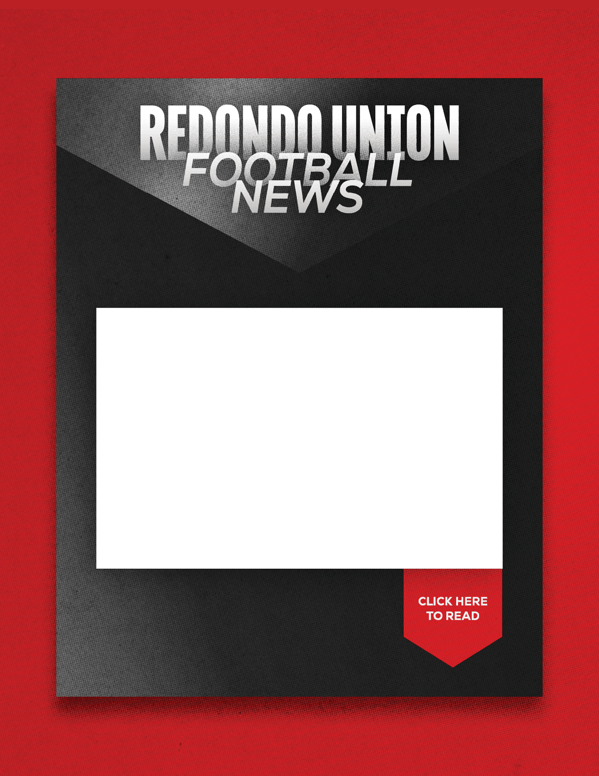 A red and black Sun Prairie East Football News sign. Description generated by AI