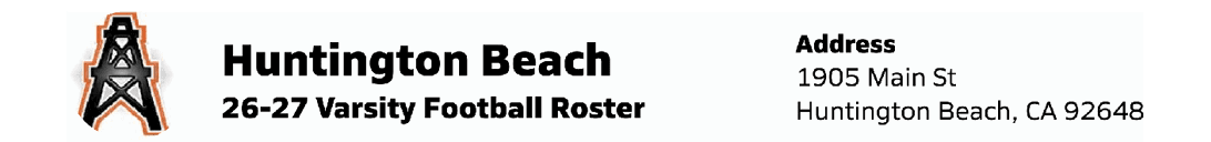 A list of players for the 2022-2023 season of the Arlington Eagles football team. Description generated by AI