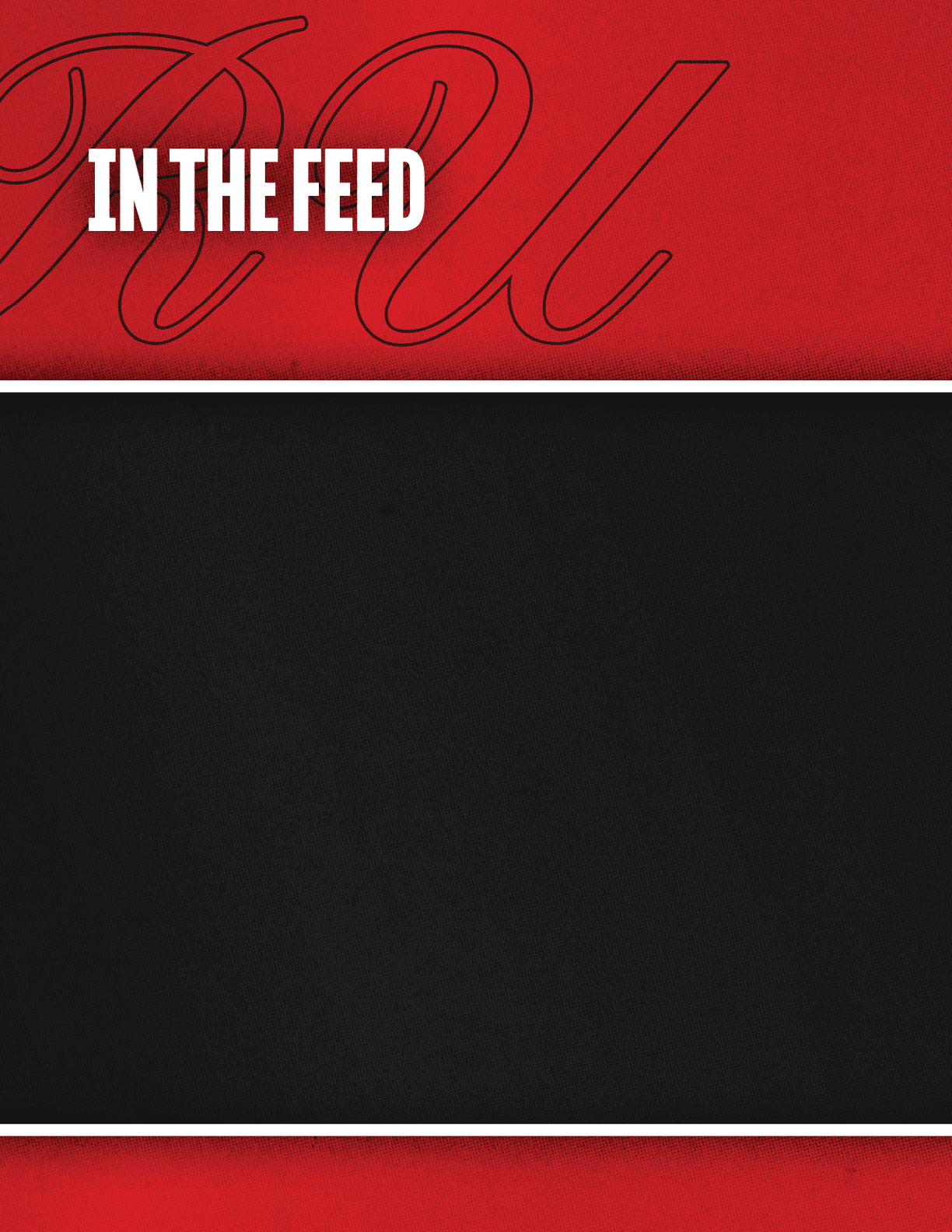 A red background with a black square. Description generated by AI