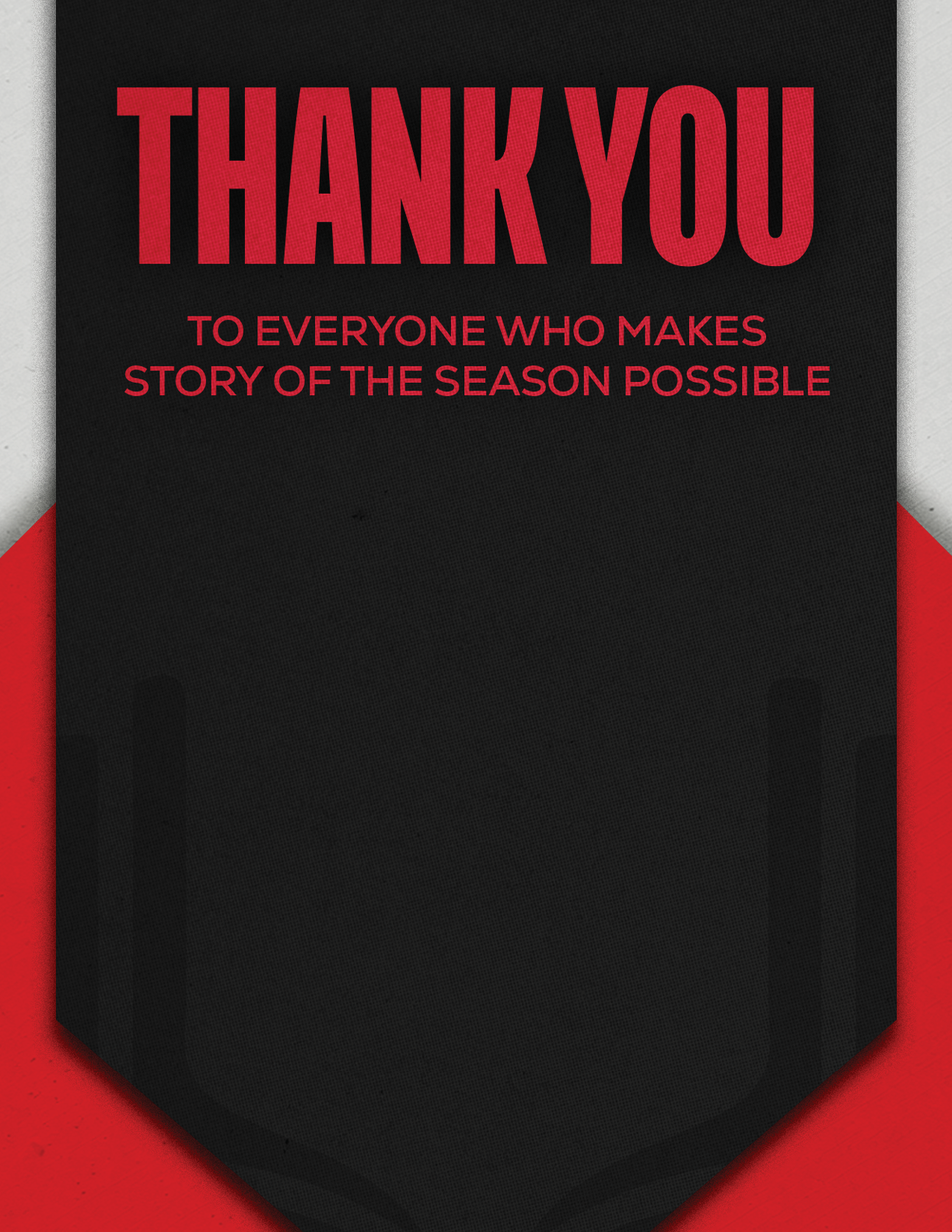 A black and red sign that says “Thank You" on it. Description generated by AI