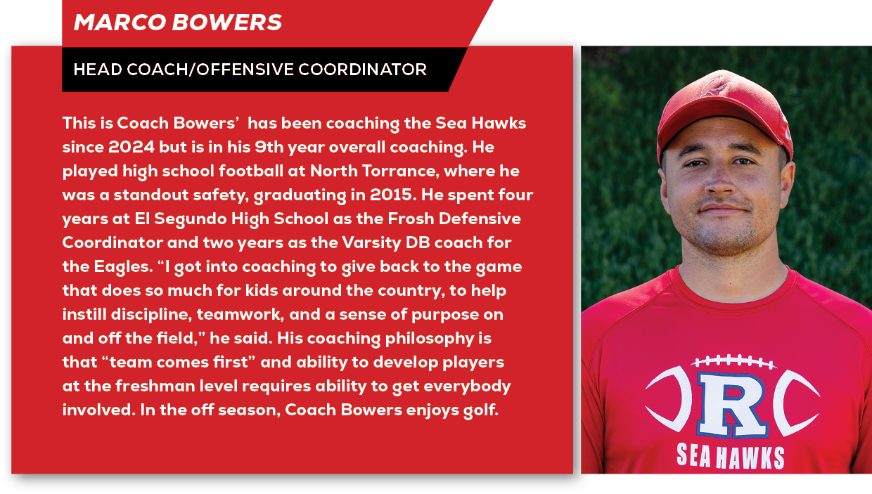 MARCO BOWERS,Head Coach/Offensive Coordinato