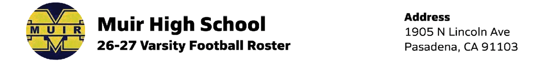 A list of players for the 2022-2023 season of the Arlington Eagles football team. Description generated by AI