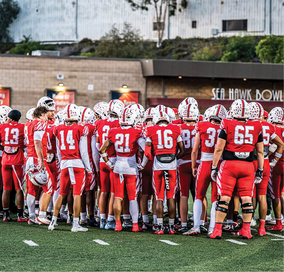A group of football players celebrating a victory. AI generated content