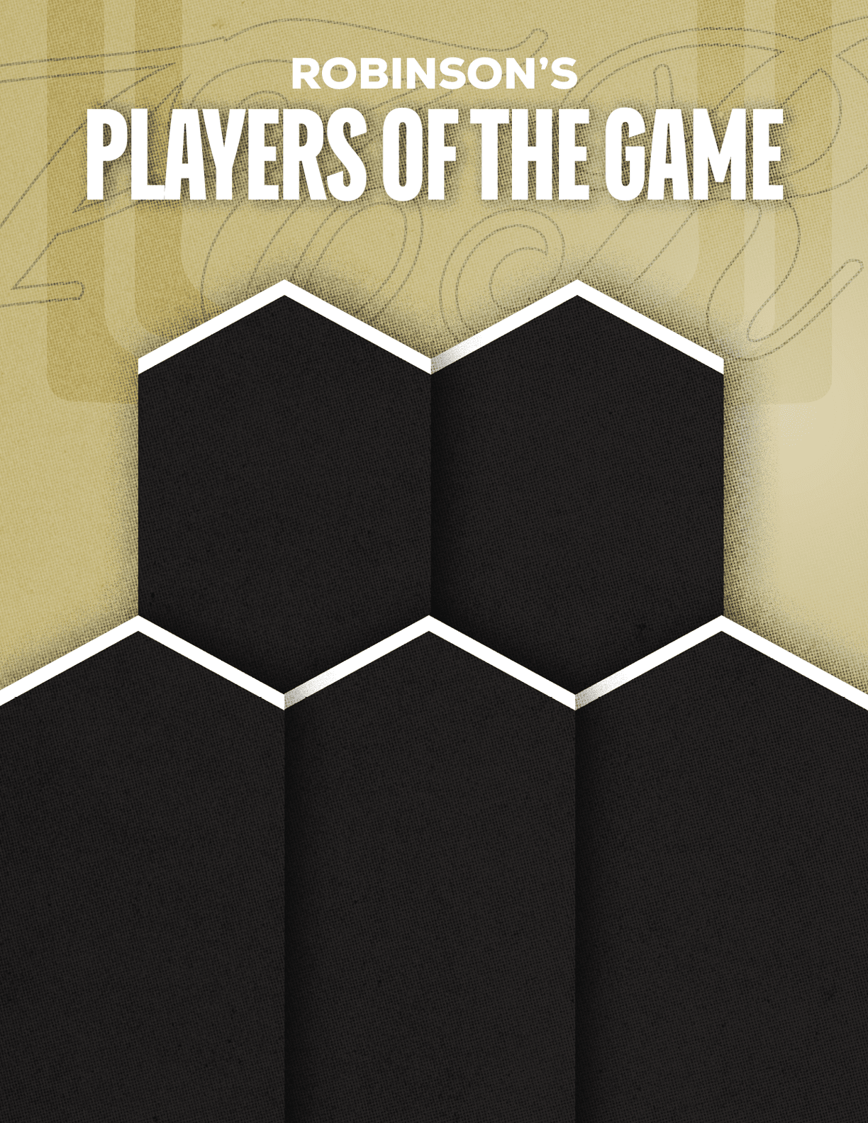A red and black poster with the words “Sun Prairie East's Players of the Game" written on it. Description generated by AI