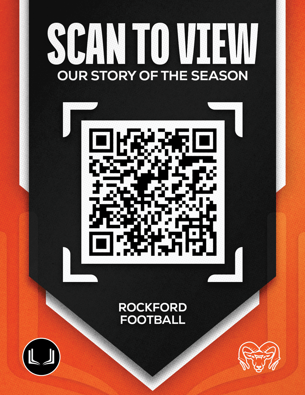 A red and white football team logo. Description generated by AI