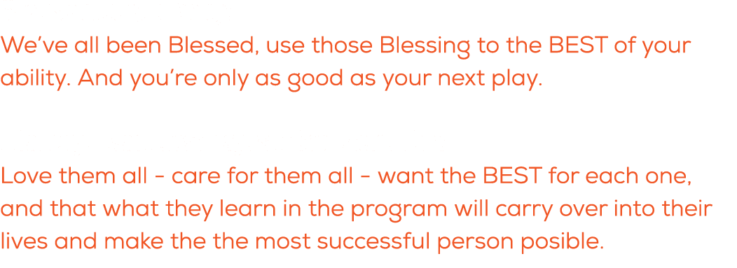 What is a quote you live by? We’ve all been Blessed, use those Blessing to the BEST of your ability. And you’re only ...
