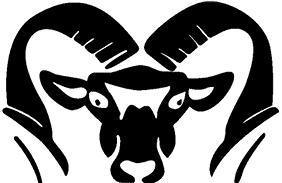 A green and gold eagle with the letters M and M on its chest. Description generated by AI