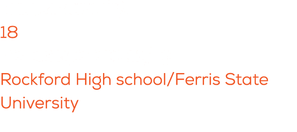 Total years coaching: 18 Previous experience playing: Rockford High school/Ferris State University