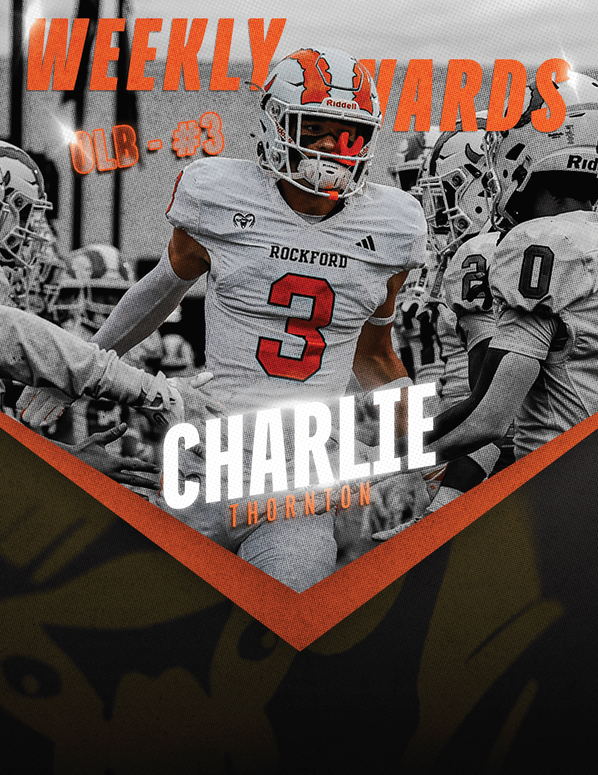 A football player in a black jersey with the number 15 on it. Description generated by AI