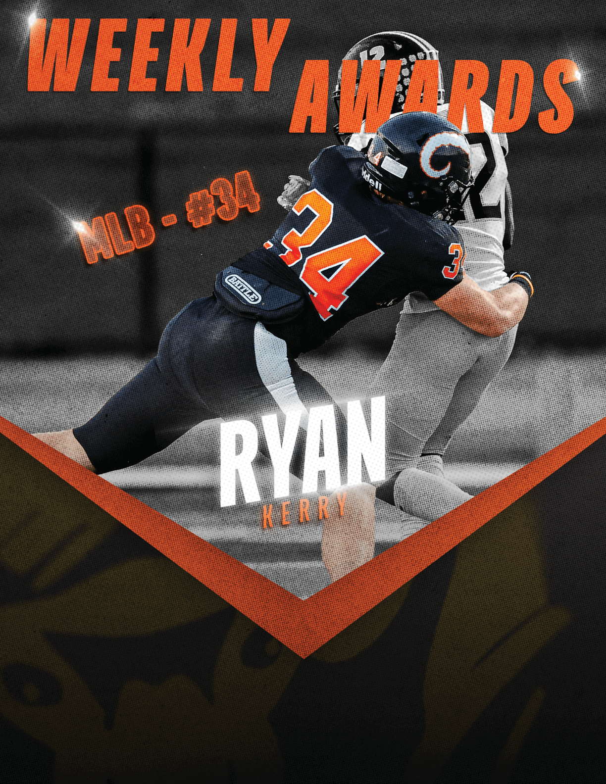 A football player in a black jersey with the number 15 on it. Description generated by AI