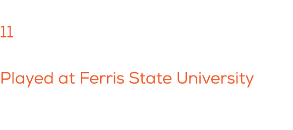 Total years coaching: 11 Previous experience playing: Played at Ferris State University
