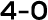4 0 