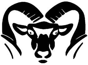 A green and gold eagle with the letters M and M on its chest. Description generated by AI