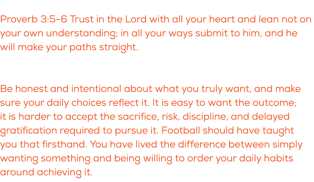 What is a quote you live by? Proverb 3:5 6 Trust in the Lord with all your heart and lean not on your own understandi...