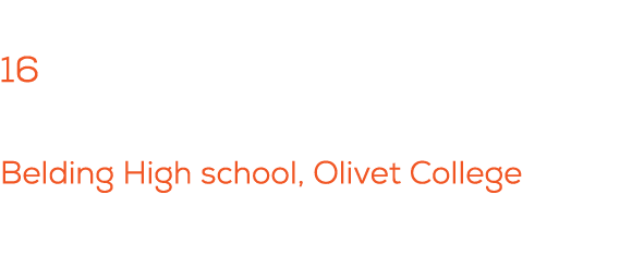 Total years coaching: 16 Previous experience playing: Belding High school, Olivet College