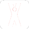 A red and white X. Description generated by AI