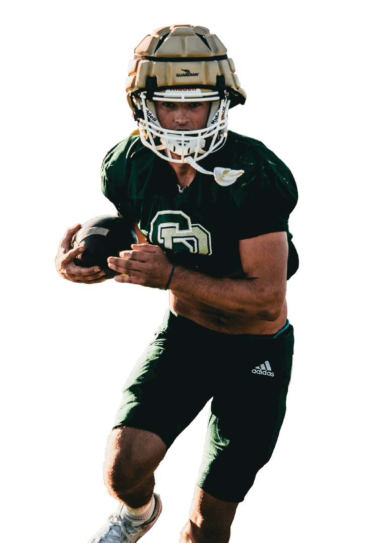 A person wearing a black sports jersey and black Adidas shorts is in an athletic stance, possibly preparing to catch or throw a ball. Description generated by AI