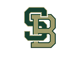 Interlocking letters S and B in a bold, block style with the S in dark green and the B in a muted gold color. Description generated by AI
