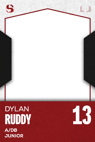 A red and white card with the name Jakob Martinez Jr. on it. Description generated by AI
