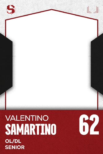A red and white card with the name Jakob Martinez Jr. on it. Description generated by AI
