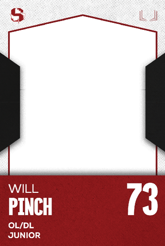 A red and white card with the name Jakob Martinez Jr. on it. Description generated by AI