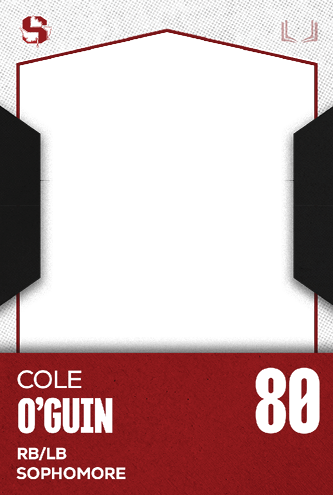 A red and white card with the name Jakob Martinez Jr. on it. Description generated by AI