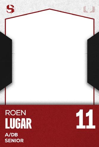 A red and white card with the name Jakob Martinez Jr. on it. Description generated by AI
