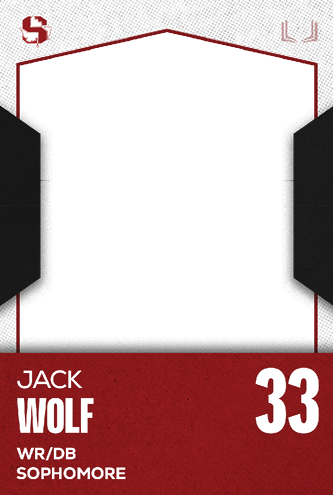 A red and white card with the name Jakob Martinez Jr. on it. Description generated by AI