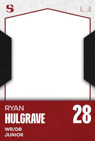 A red and white card with the name Jakob Martinez Jr. on it. Description generated by AI